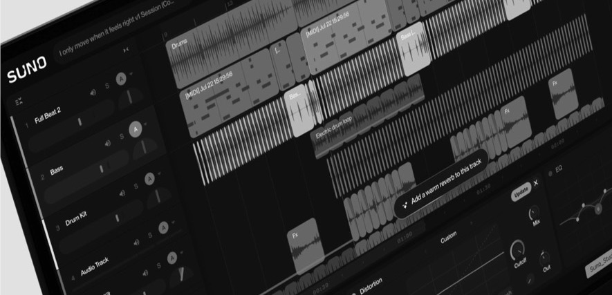musique ia suno studio interface